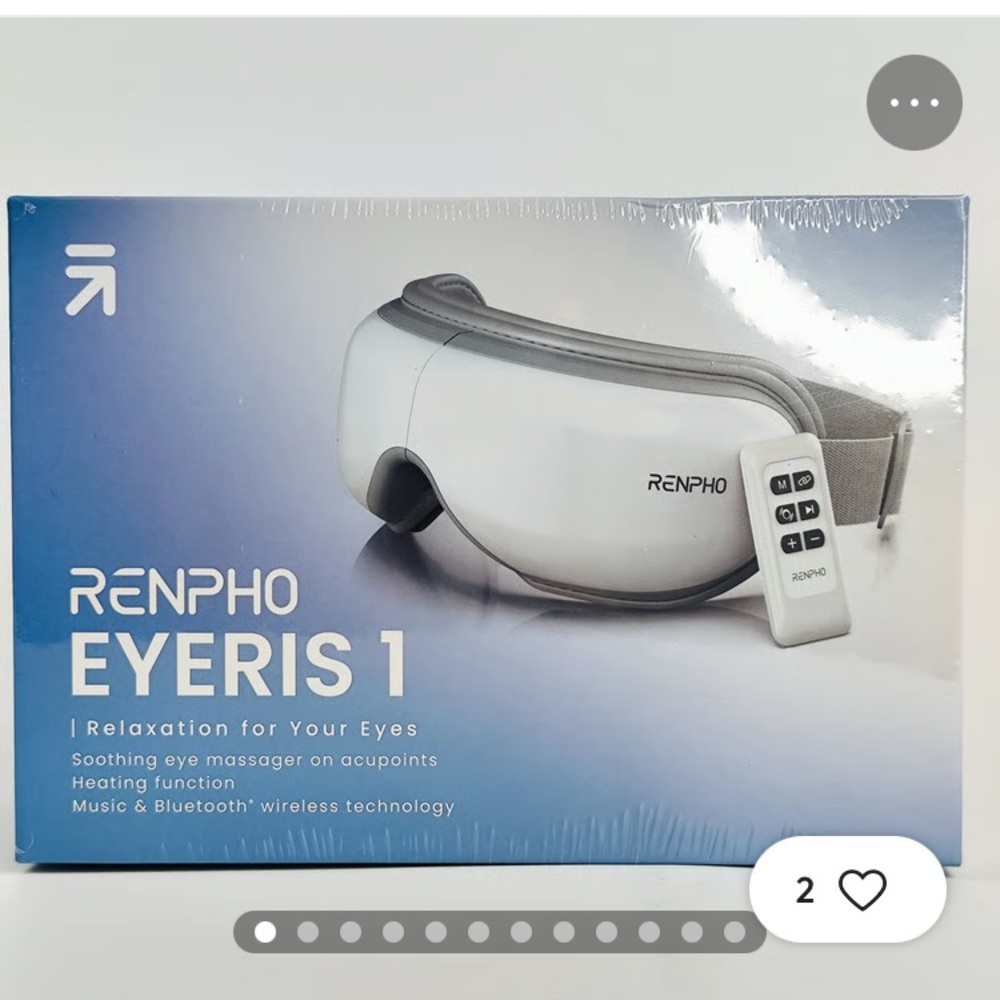 RENPHO Eyeris 1 Eye Massager with Heat Bluetooth for Migraine and Eye Strain